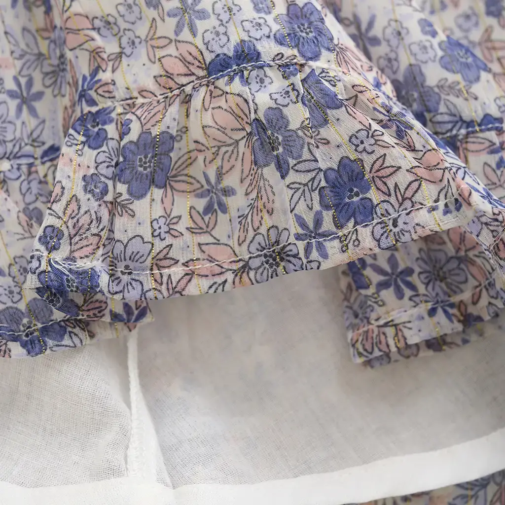 Rokje dot lurex (buttercream)
