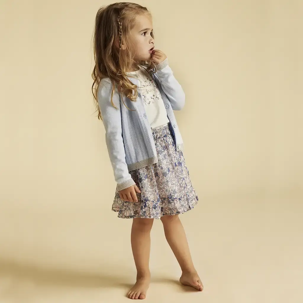 Rokje dot lurex (buttercream)