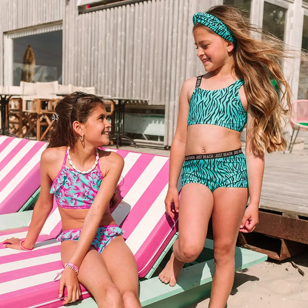 Bikini Waikiki Bay (turquoise zebra)