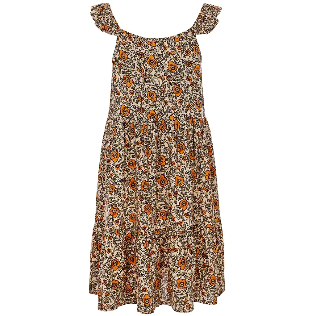 Jurk (orange floral)