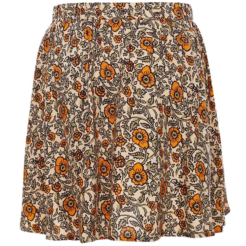 Rokje (orange floral)