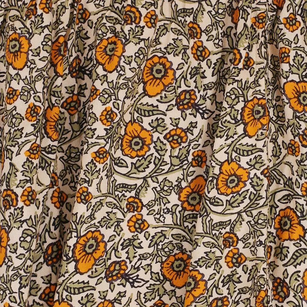 Rokje (orange floral)