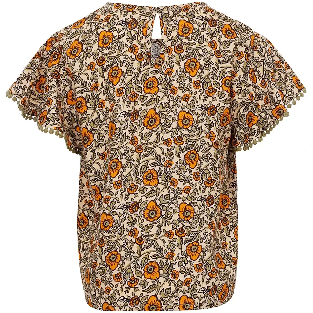 Blouse floral (orange floral)