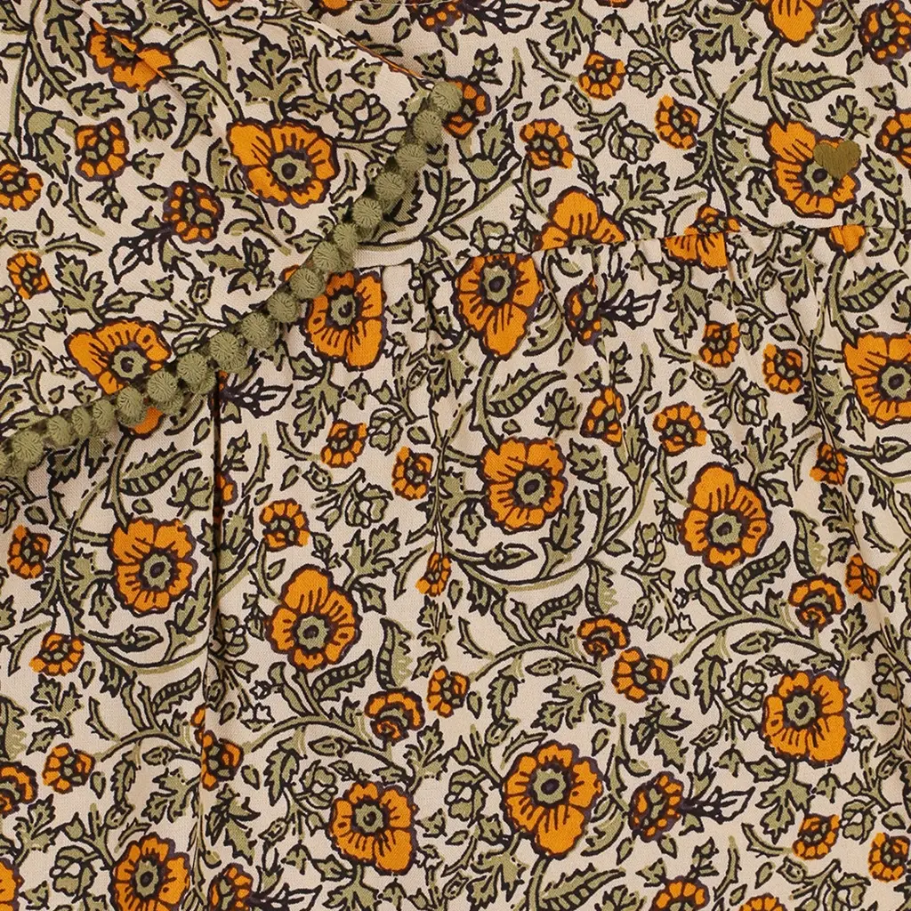 Blouse floral (orange floral)