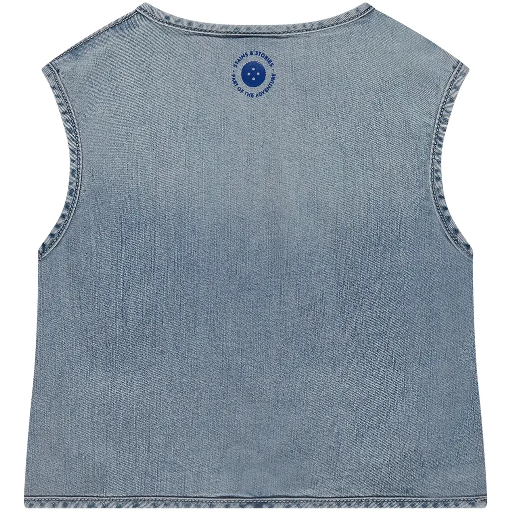Spijker gilet (blue denim)