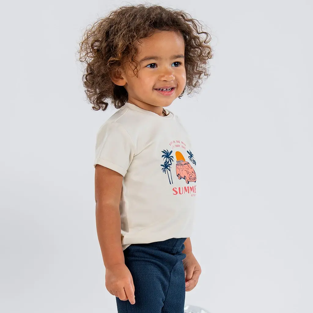 T-shirtje B. Blush (ecru)