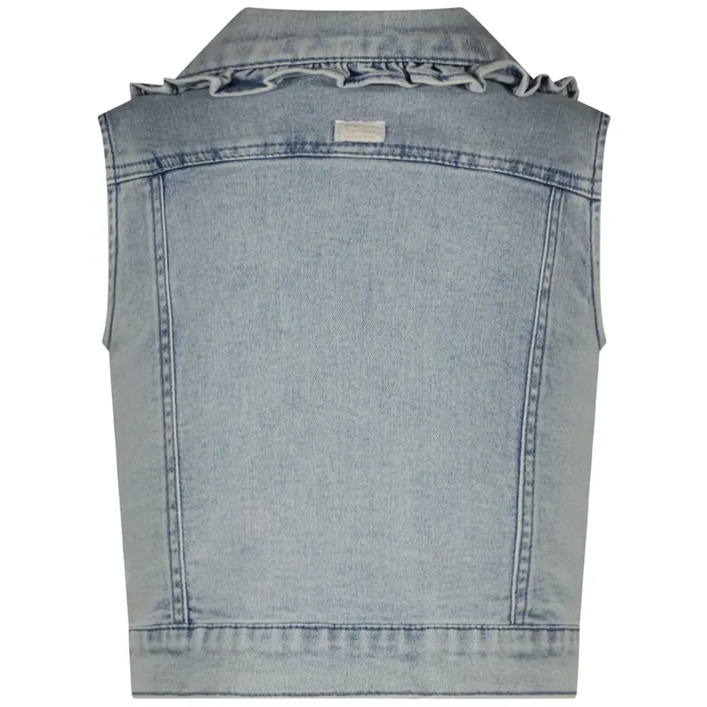 Spijker gilet Angeles (classic light denim)
