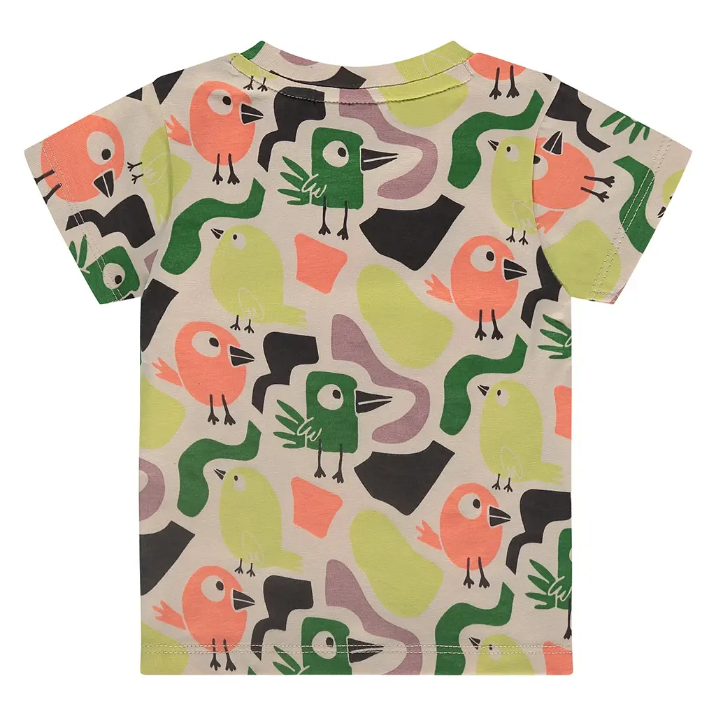 T-shirtje all over print (cream)