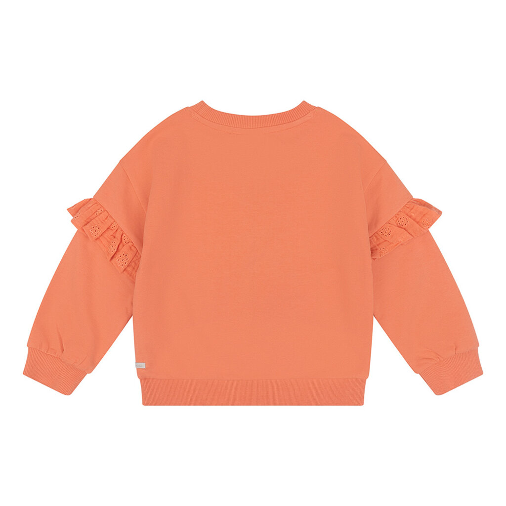 Trui Ruffle oversized (peach melba)