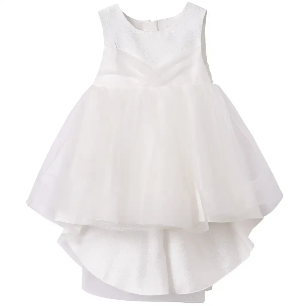 Feest jurkje met bloomer (cream)