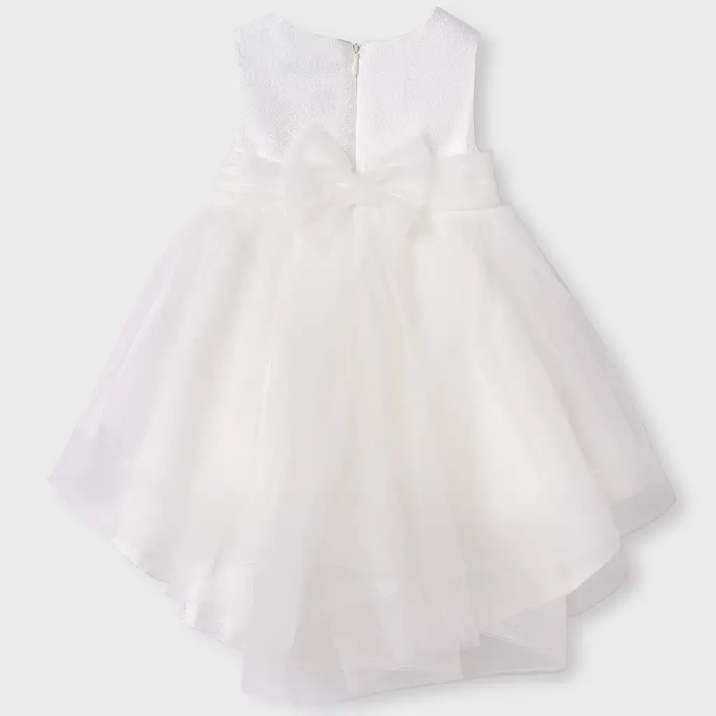 Feest jurkje met bloomer (cream)