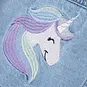 Name It Spijkerjasje met unicorn Conny (light blue denim)