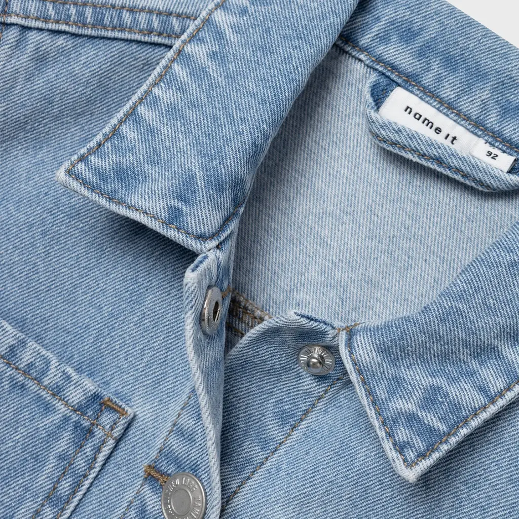 Spijkerjasje met unicorn Conny (light blue denim)
