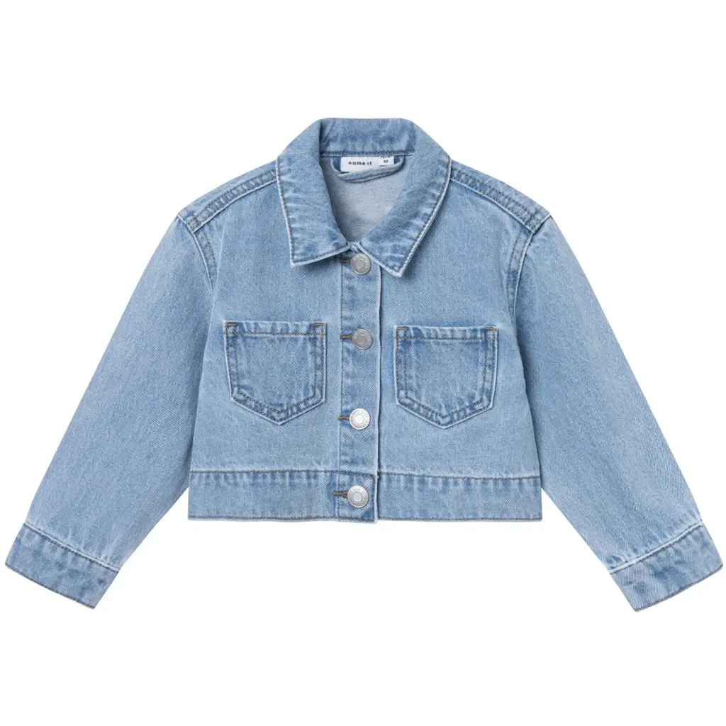 Spijkerjasje met unicorn Conny (light blue denim)