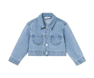 Spijkerjasje met unicorn Conny light blue denim Schattige Babykleertjes