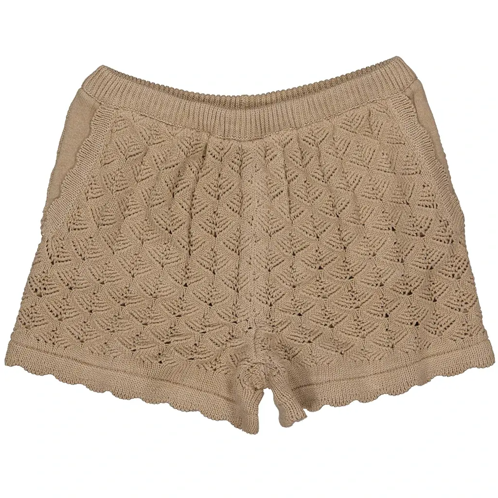Korte gebreid broekje Klaar (taupe)