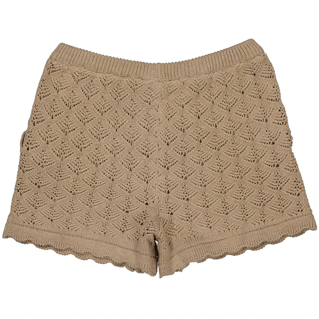 Korte gebreid broekje Klaar (taupe)