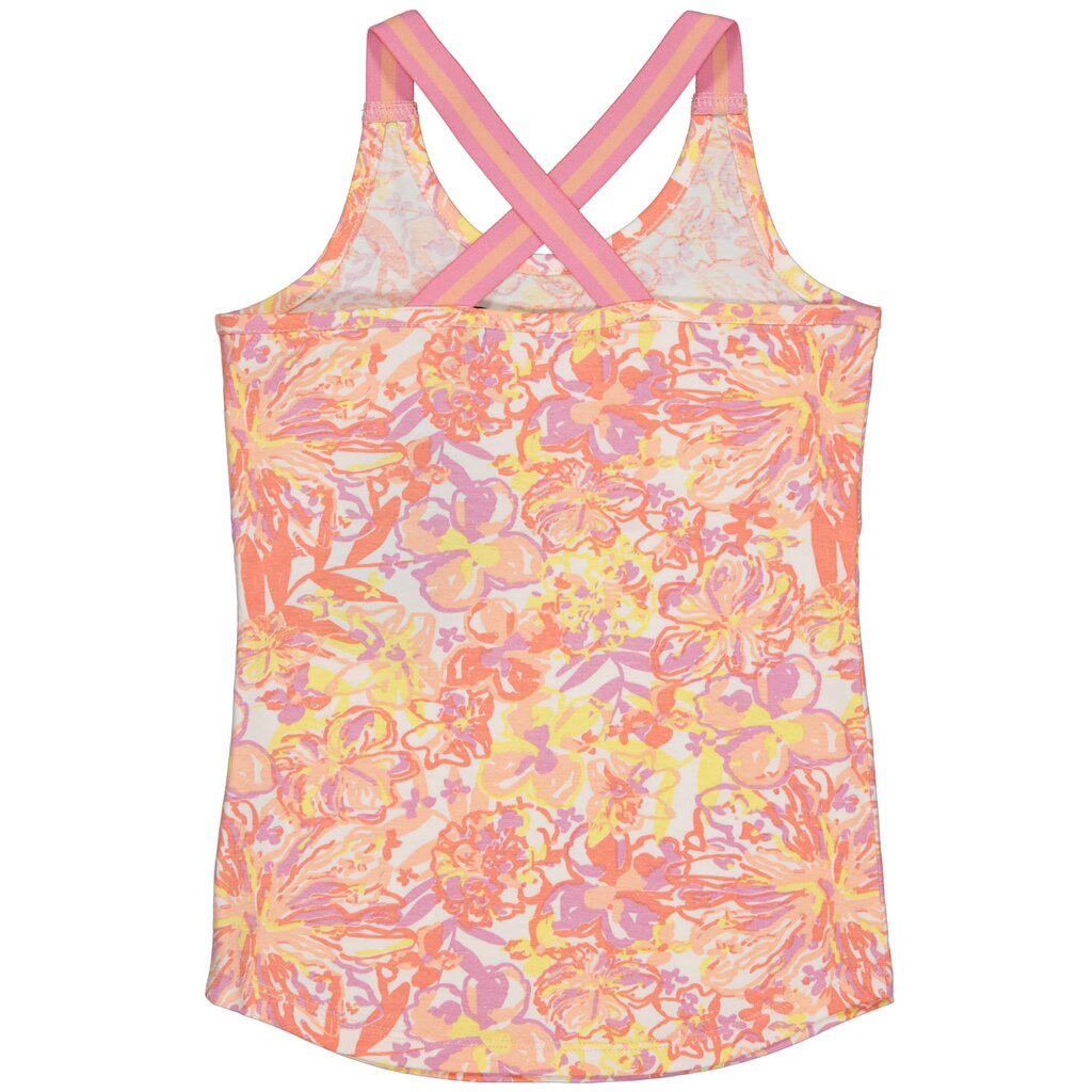 Singlet Bodien (aop white flower)