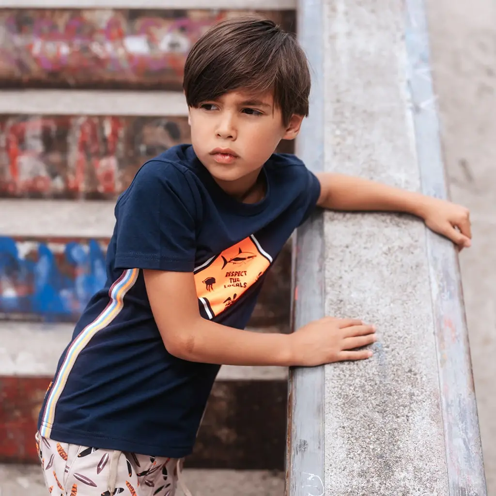 T-shirt Wessel (navy)