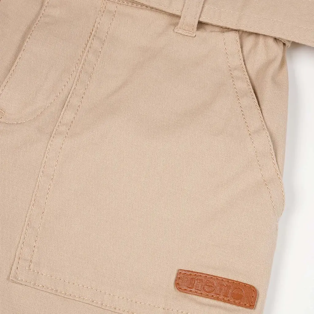 Broek Simoa cargo met riem (desert sand)