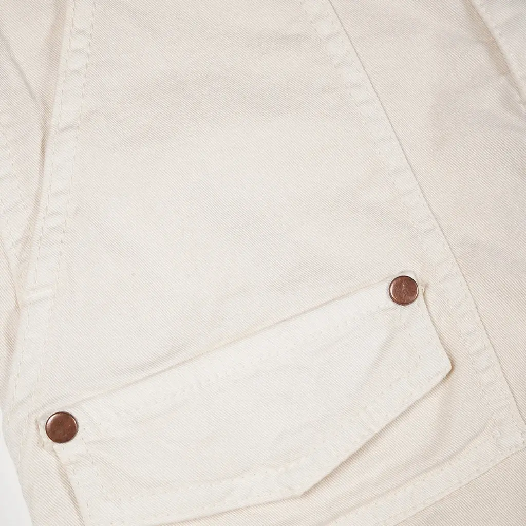 Korte broek Simoa washed stretch (pearled ivory)