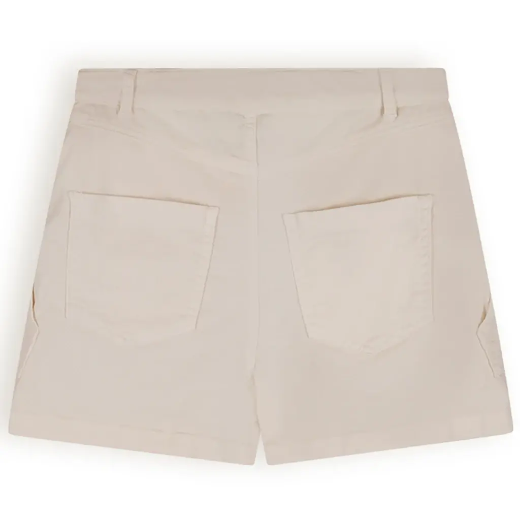 Korte broek Simoa washed stretch (pearled ivory)