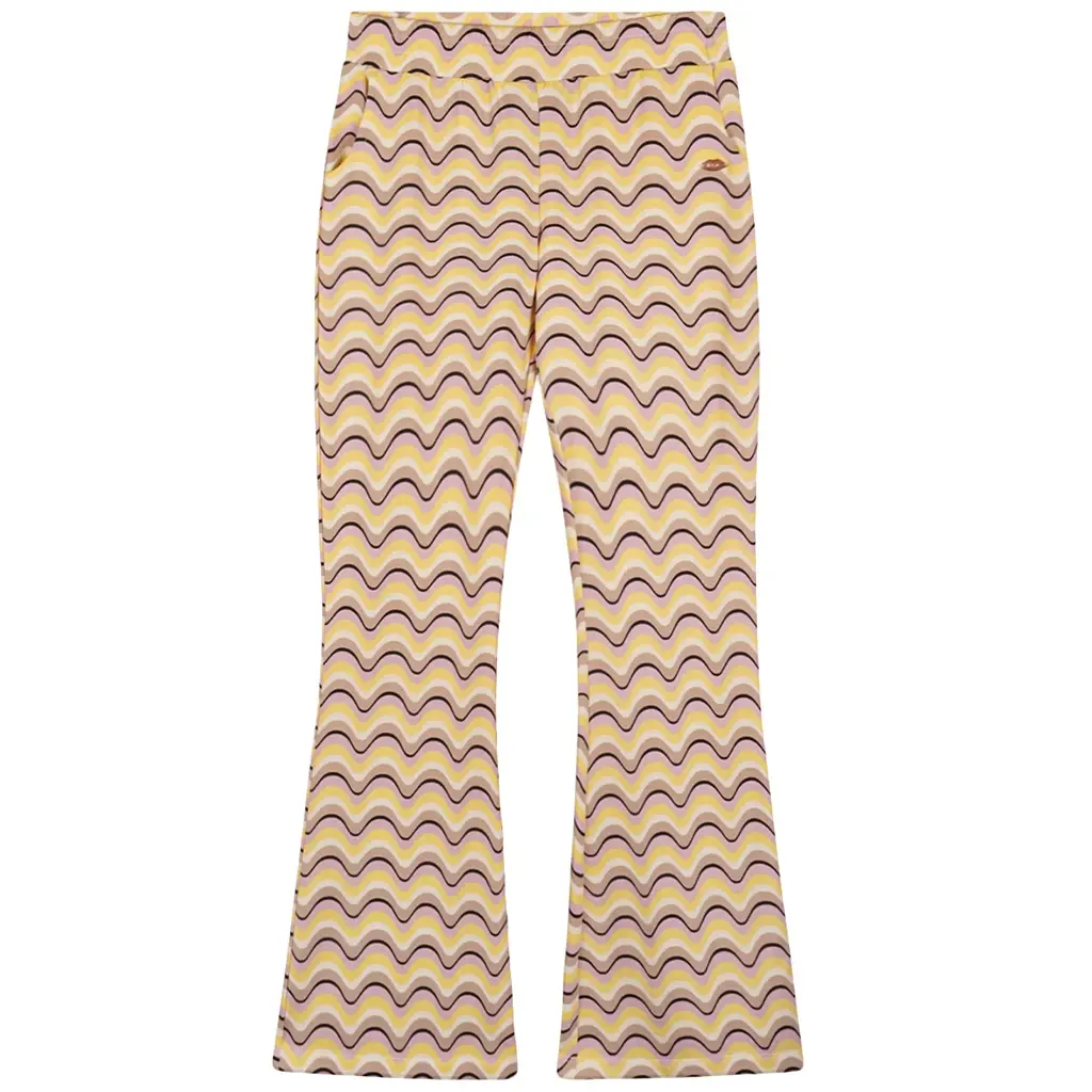 Broek flared Sasay (lemoncurd)
