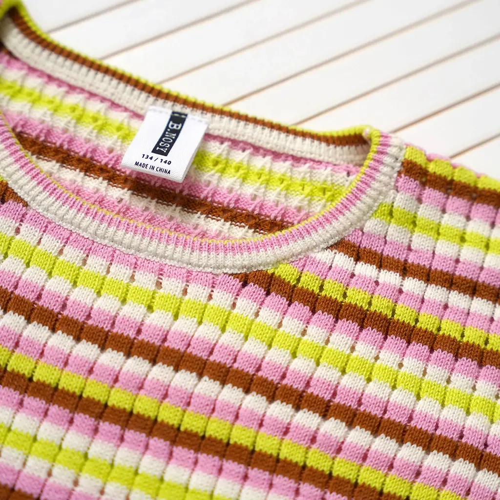 Jurk B. Glossy (glossy stripes)