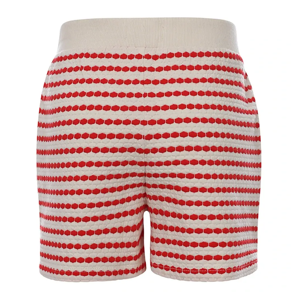 Korte broek striped (red)