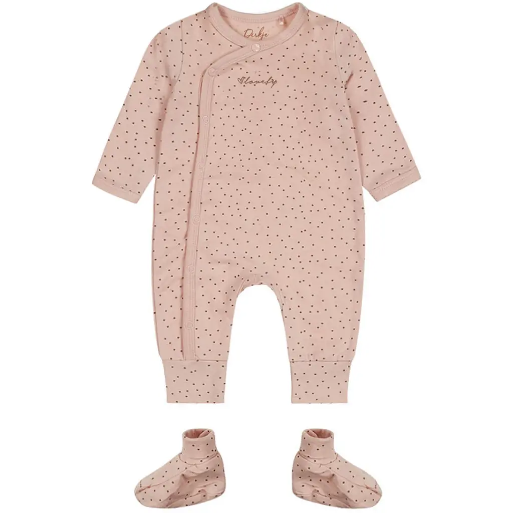 Boxpakje met booties (light dusty pink)