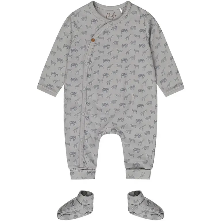 Boxpakje met booties (light faded blue)