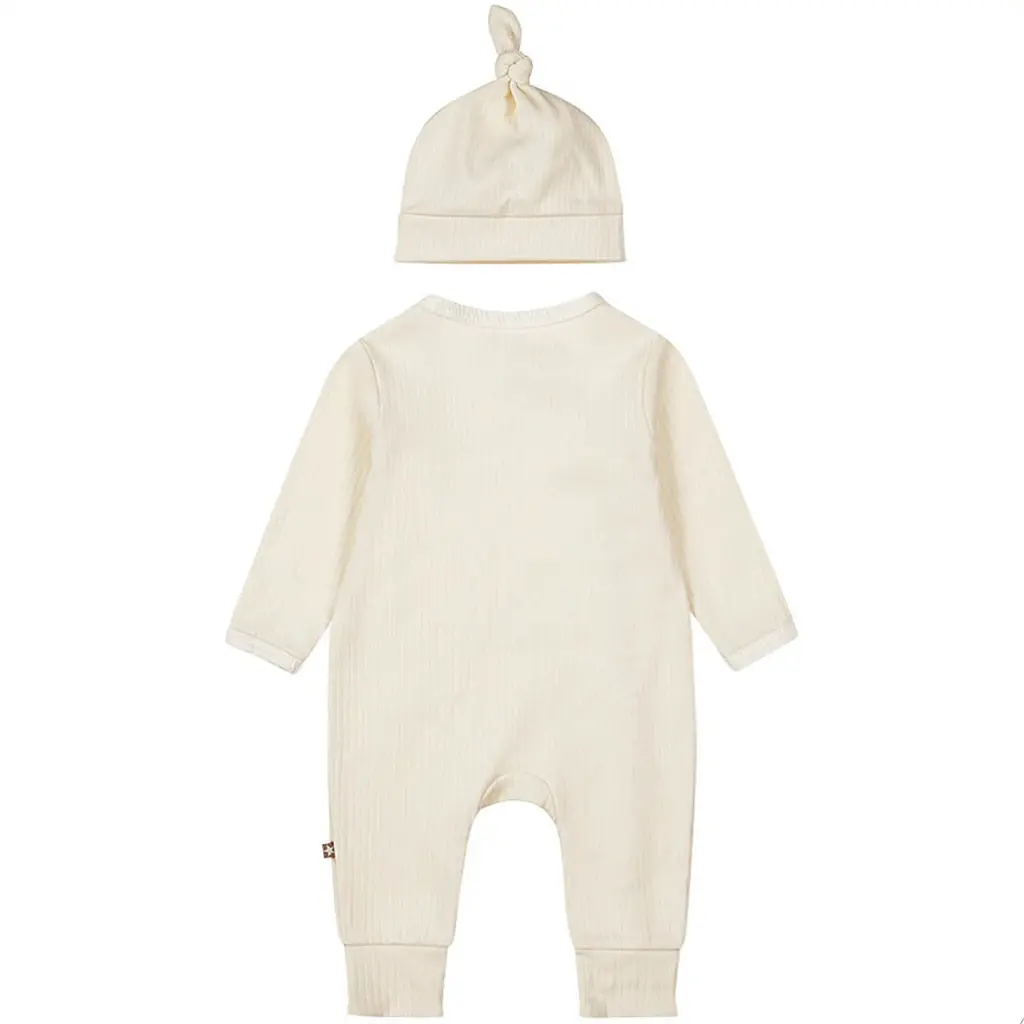 Boxpakje met mutsje (off-white)