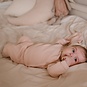 Dirkje Set overslag longsleeve met broekje en mutsje (light dusty pink)