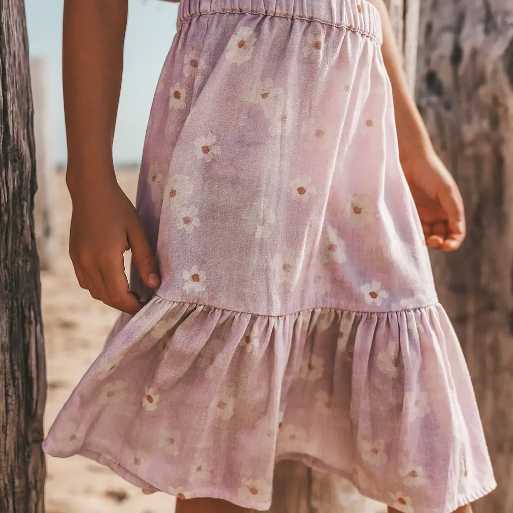 Rok midi Fajen (lilac)