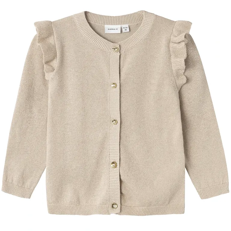 Gebreid glitter vestje Fabinne (peyote lurex)