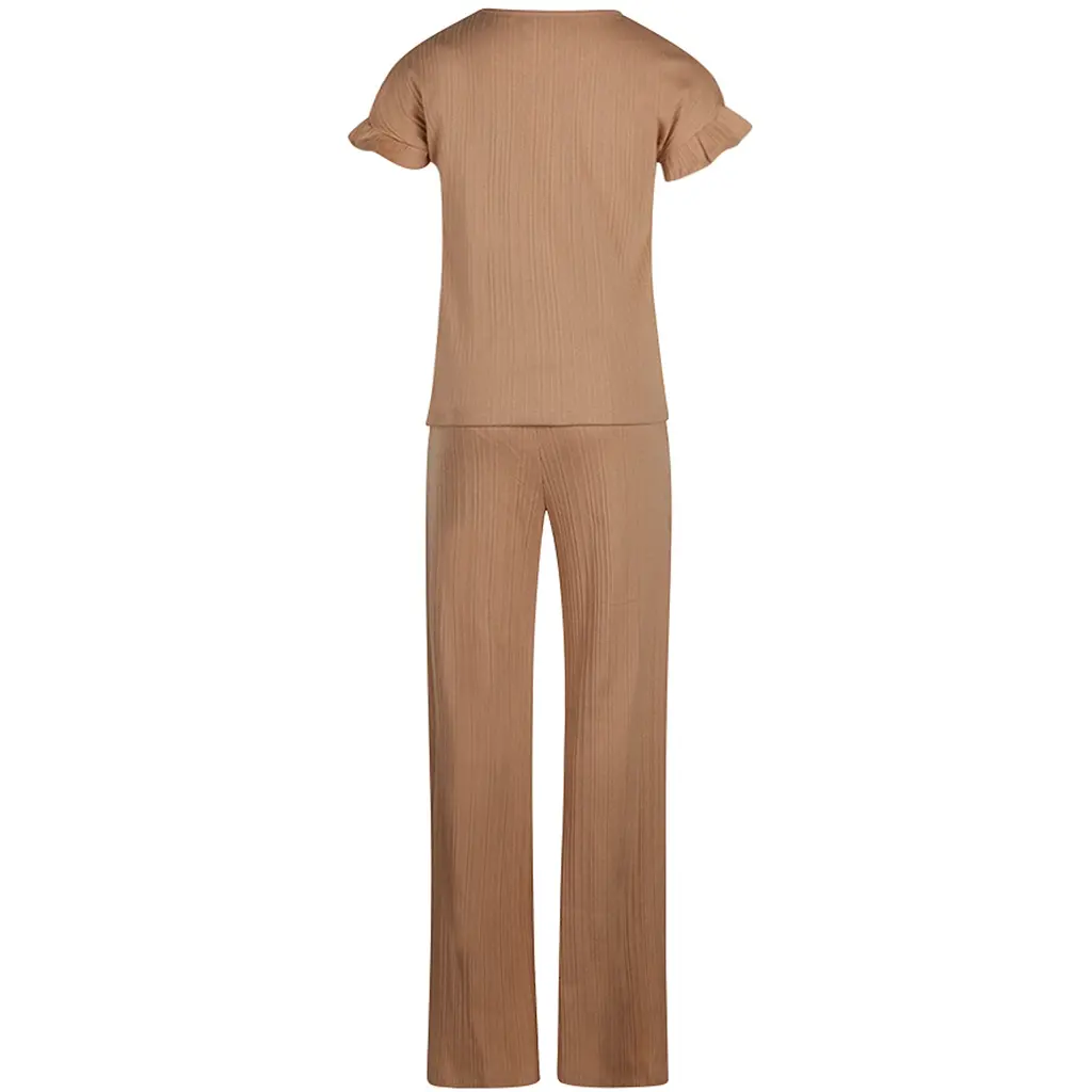 Tweedelige set (beige)