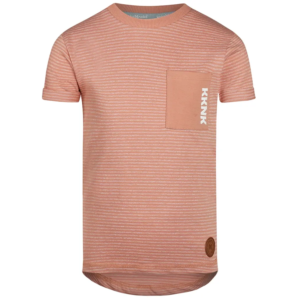 T-shirt long back (dusty pink)
