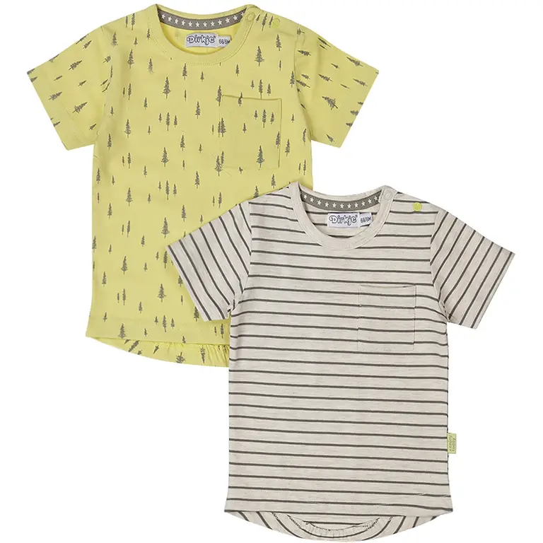 2 paar t-shirtjes (pistachi green)