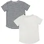 Dirkje 2 paar T-shirtjes (white)