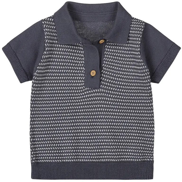 Gebreide polo (navy)