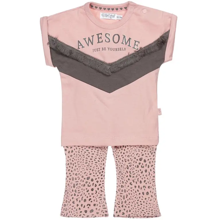 Tweedelig setje Awesome (old pink)