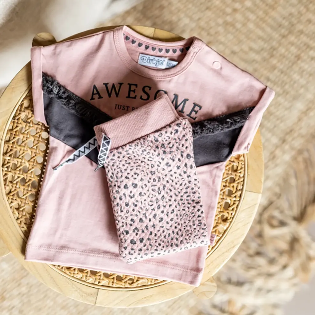 Tweedelig setje Awesome (old pink)