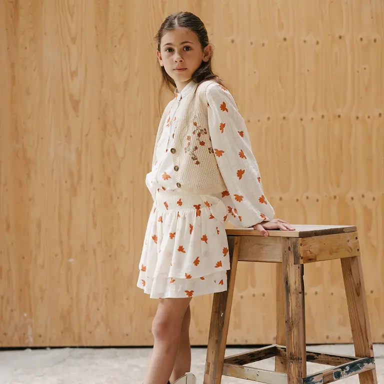 Rokje Riva (aop orange flower)