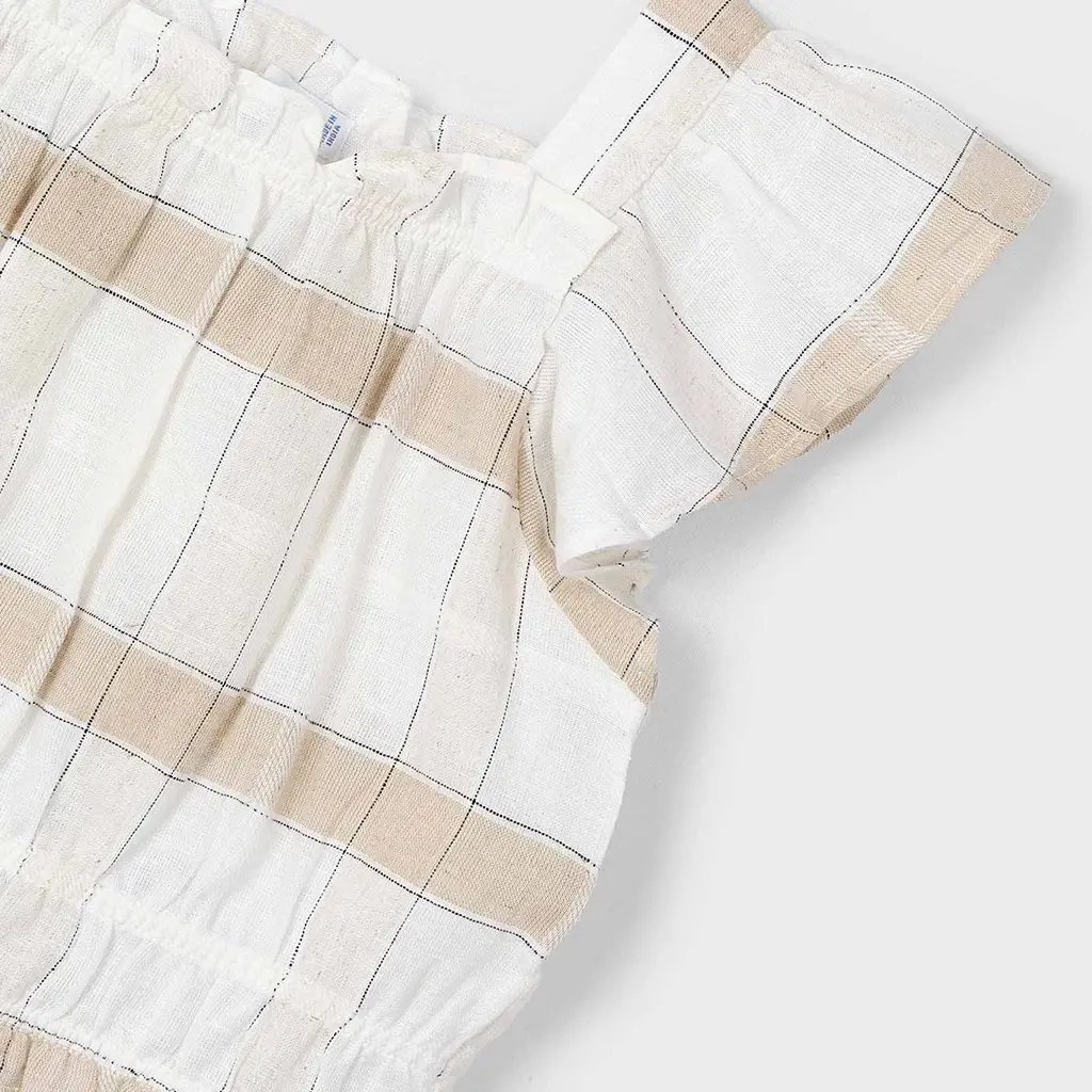 Top linnen cropped (cinammon)