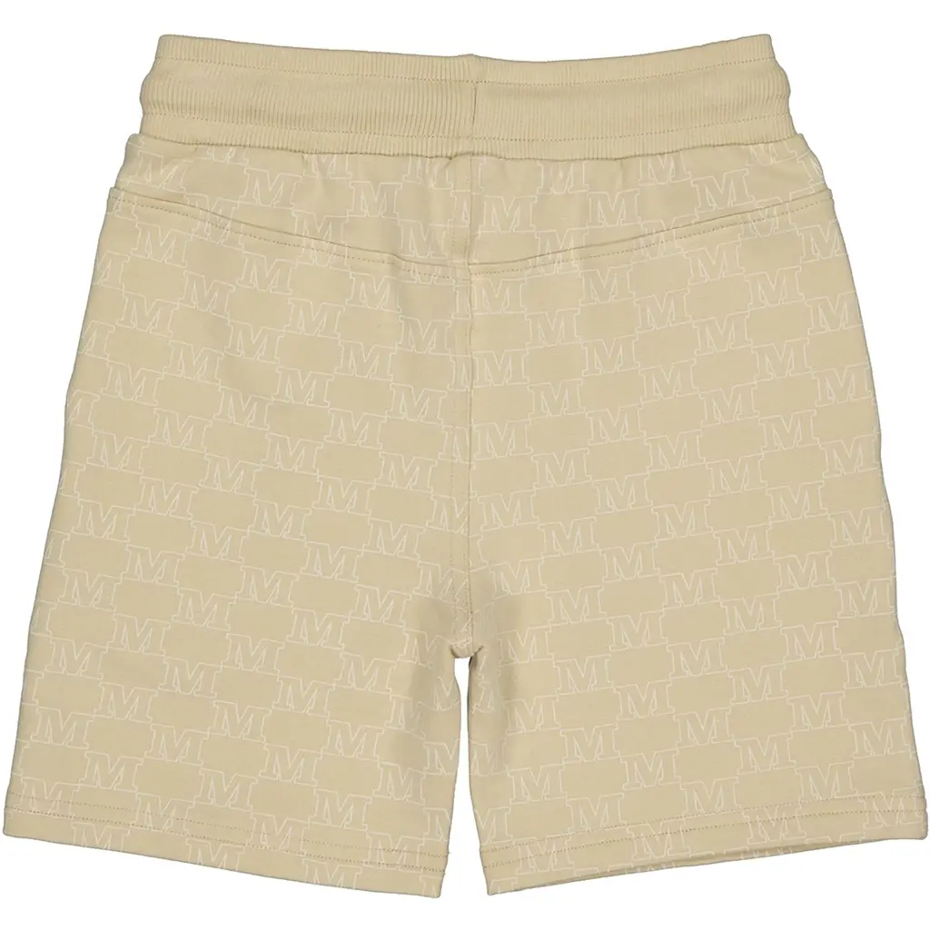 Korte broek Zoran (aop sand text)