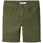Name It Nette korte broek twill SLIM FIT Silas (deep lichen green)