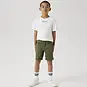 Name It Nette korte broek twill SLIM FIT Silas (deep lichen green)
