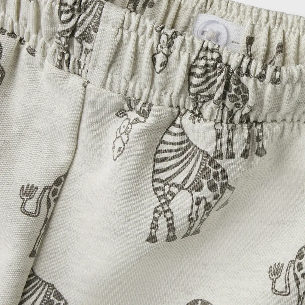 Korte joggingbroek Fredie (peyote melange)