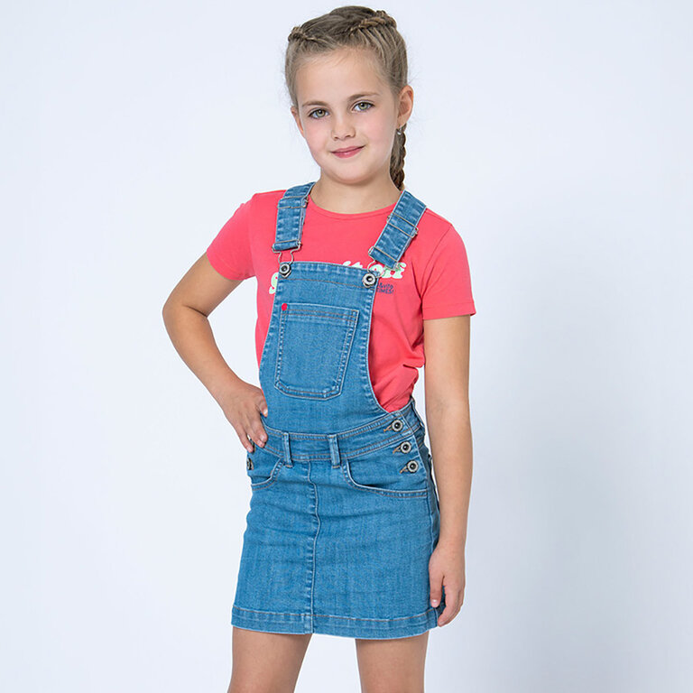 Spijkerjurk salopette (medium vintage blue)