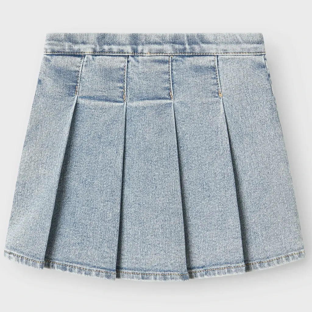 Spijkerrokje plissé Debi (light blue denim)